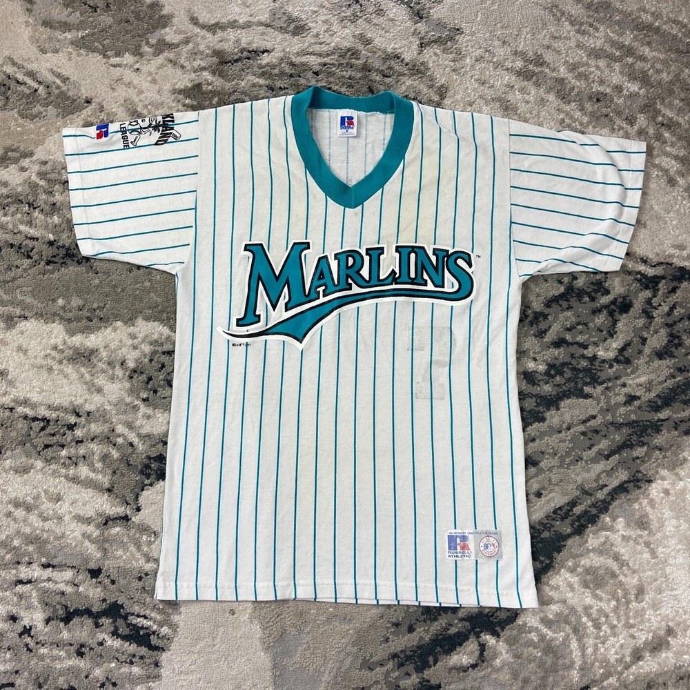 VTG Russell Athletics Seattle Mariners Dr. Andrea Lawrence #7 Jersey Men M White